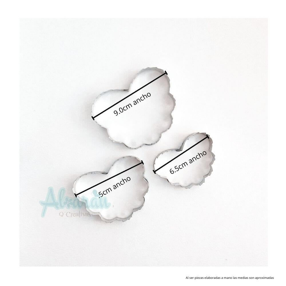CORTADORES DE HOJA DE MALVA X 3