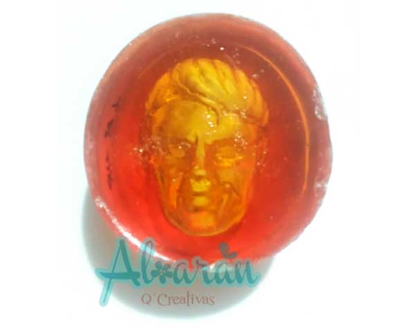 CARA DE HOMBRE MEDIANO CON CABELLO RB-48 MOLDE DE RESINA