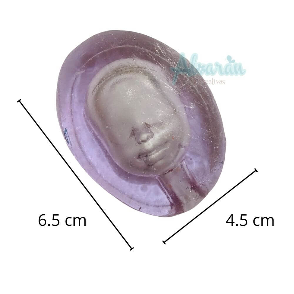 CARA DE MUÑECA MEDIANA RB-3 MOLDE DE RESINA