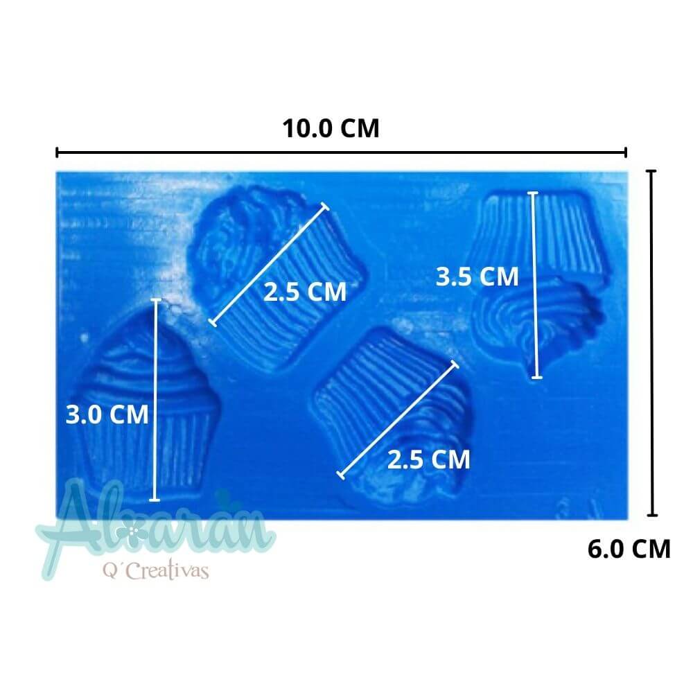 MOLDE FLEXIBLE NO.36 CUPCAKE X 4