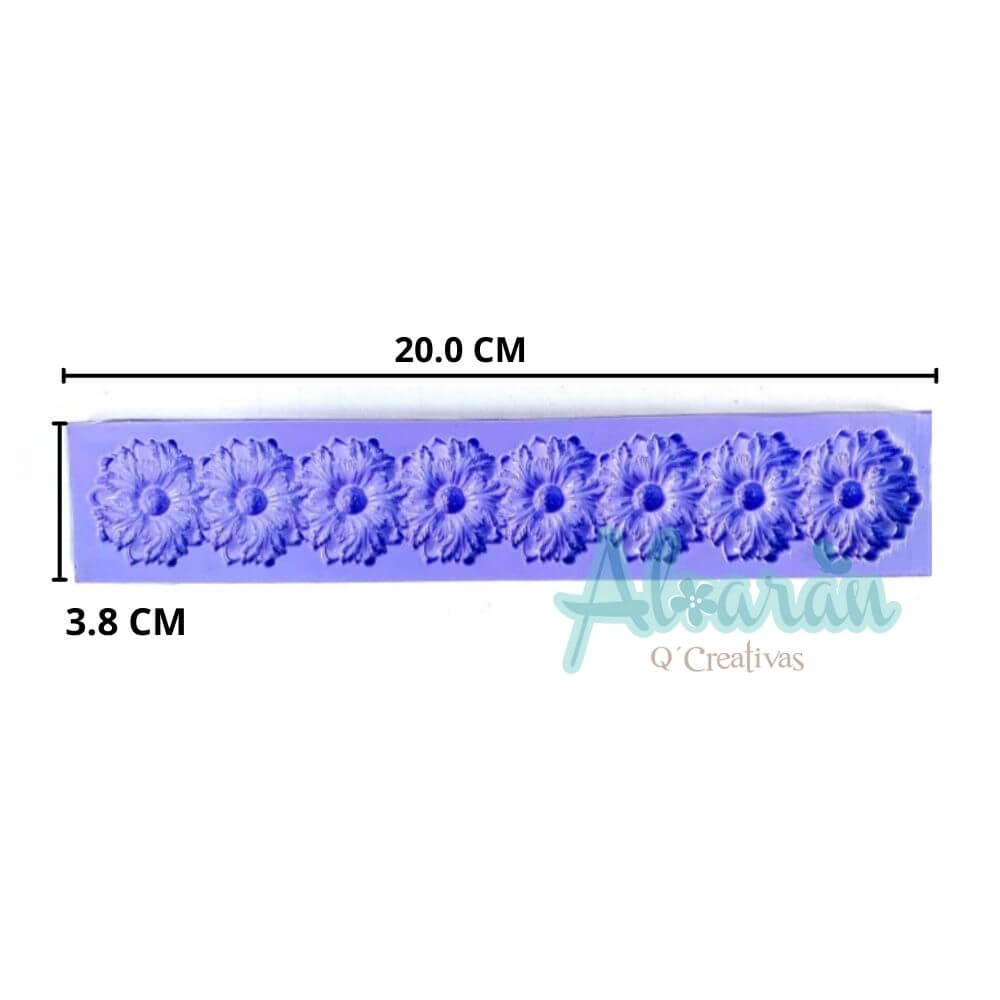 MOLDE FLEXIBLE, REGLETA FLEXIBLE FLOR GRANDE
