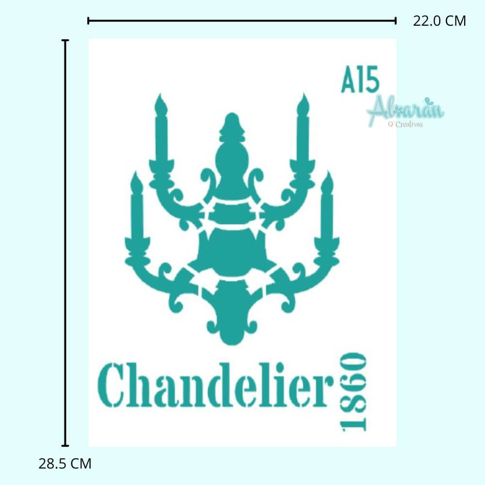 STENCIL CANDELABROS A15