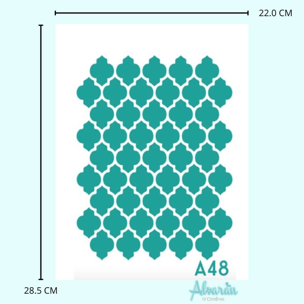 STENCIL MOSAICO GRANDE A48