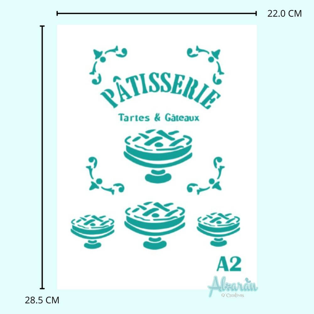 STENCIL PATISSERIE A2