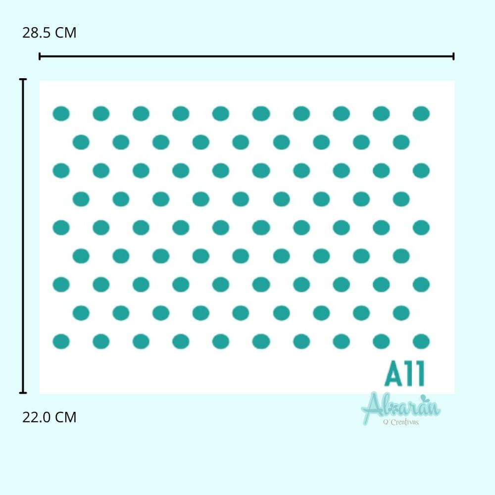 STENCIL PUNTOS GRANDES A11