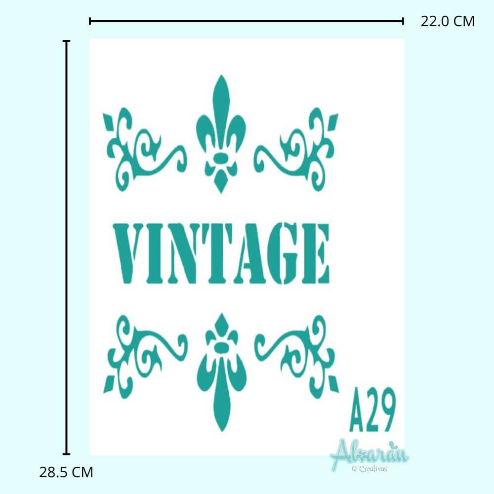 STENCIL VINTAGE A29