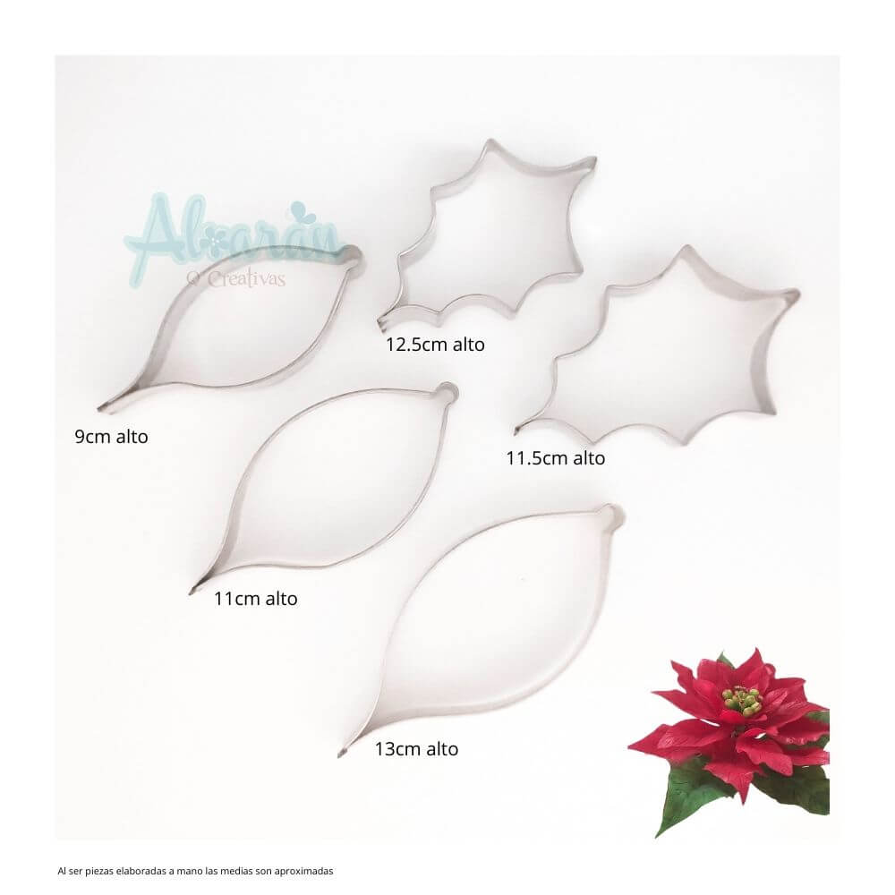 CORTADORES DE FLOR NOCHEBUENA JUMBO X 5