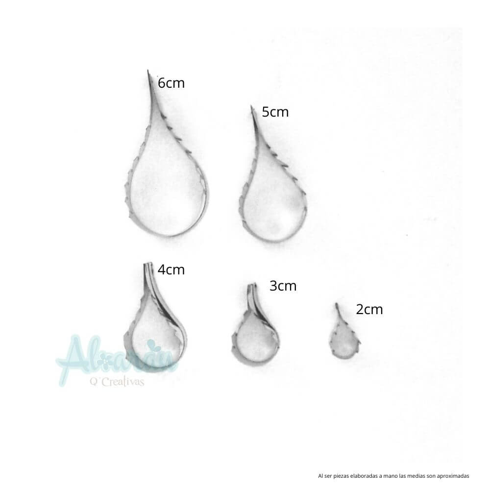 CORTADORES DE HOJA CON MUESCAS MEDIANO X 5