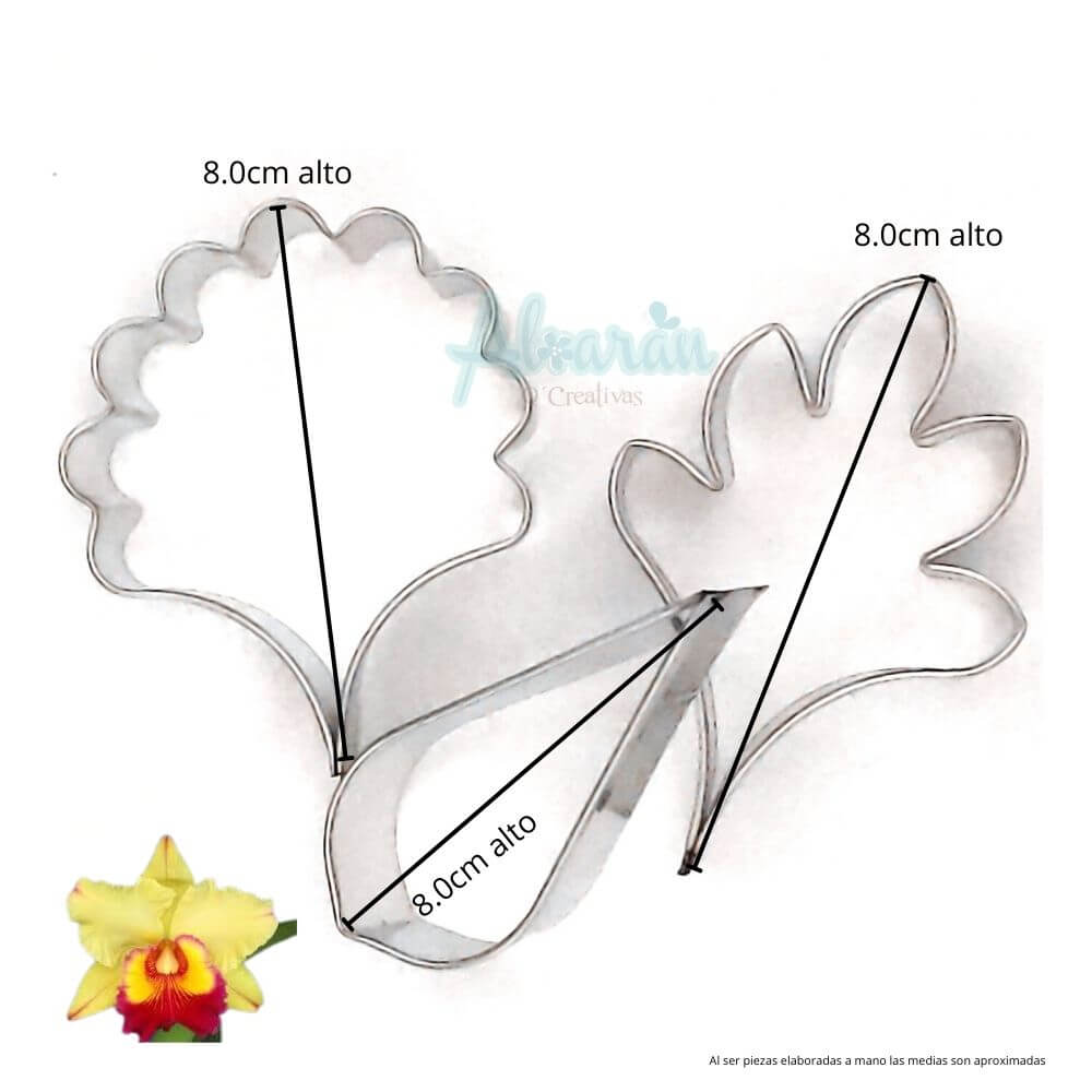 CORTADORES DE FLOR ORQUIDEA SUSPIRO GRANDE X 3