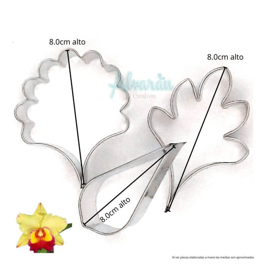 CORTADORES DE FLOR ORQUIDEA SUSPIRO GRANDE X 3