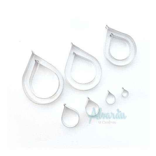 CORTADORES DE PETALO DE ROSA (GOTA) X 10