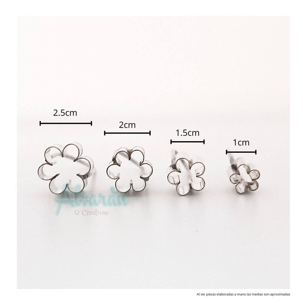 CORTADORES DE FLOR NO ME OLVIDES CHICO X 4