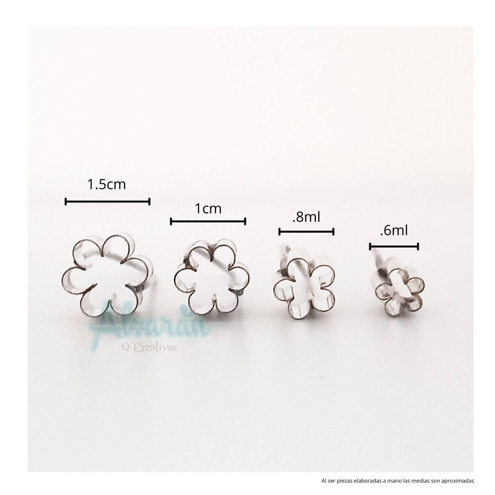 CORTADORES DE FLOR NO ME OLVIDES MICRO X 4