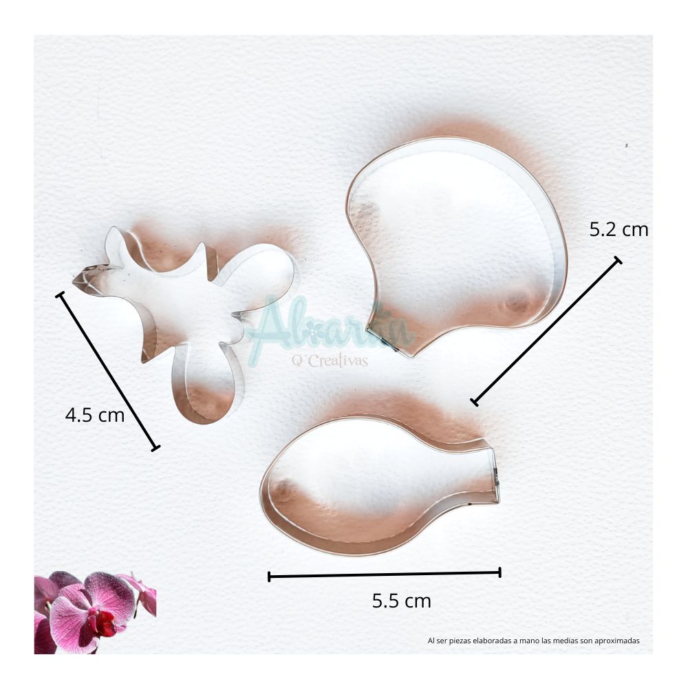 CORTADORES DE ORQUIDEA MARIPOSA U ORQUIDEA PHALAENOPSIS MODELO 2 MEDIANA