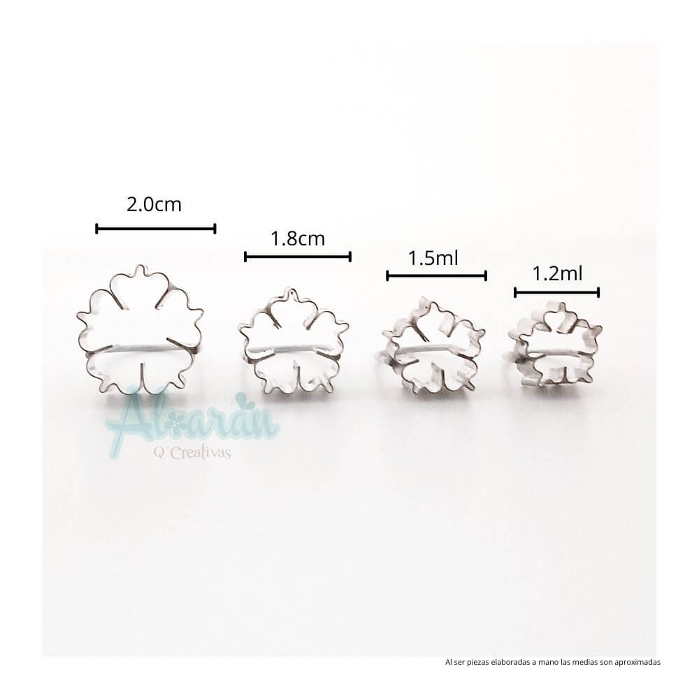 CORTADORES DE FLOR MIMOSA CHICO X 4