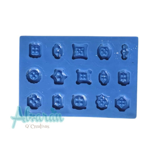MOLDE FLEXIBLE NO.15 BOTONES CHICOS X 15