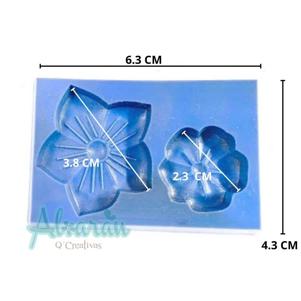 MOLDE FLEXIBLE DE FLORES CHICO