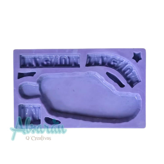 MOLDE FLEXIBLE NO.59 PALETA TIPO MAGNUM GRANDE X 7