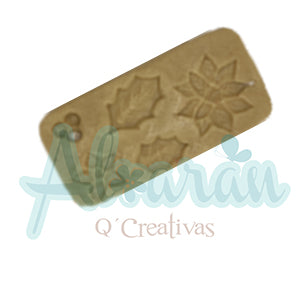 MOLDE DE SILICON FLEXIBLE NOCHEBUENAS X 5