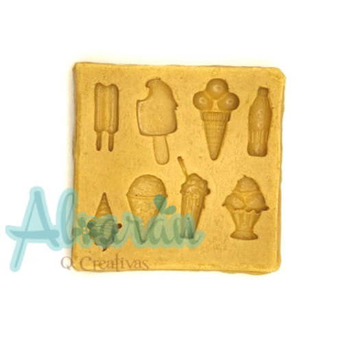 MOLDE DE SILICON FLEXIBLE POSTRES MINI X 8