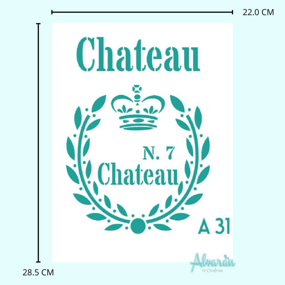 STENCIL CHATEAU CORONA A31