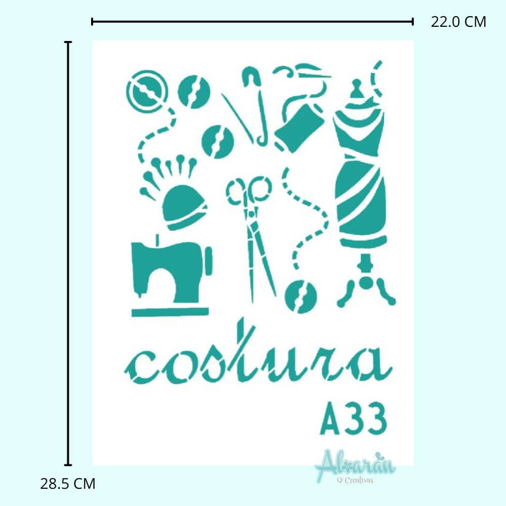 STENCIL COSTURA A33